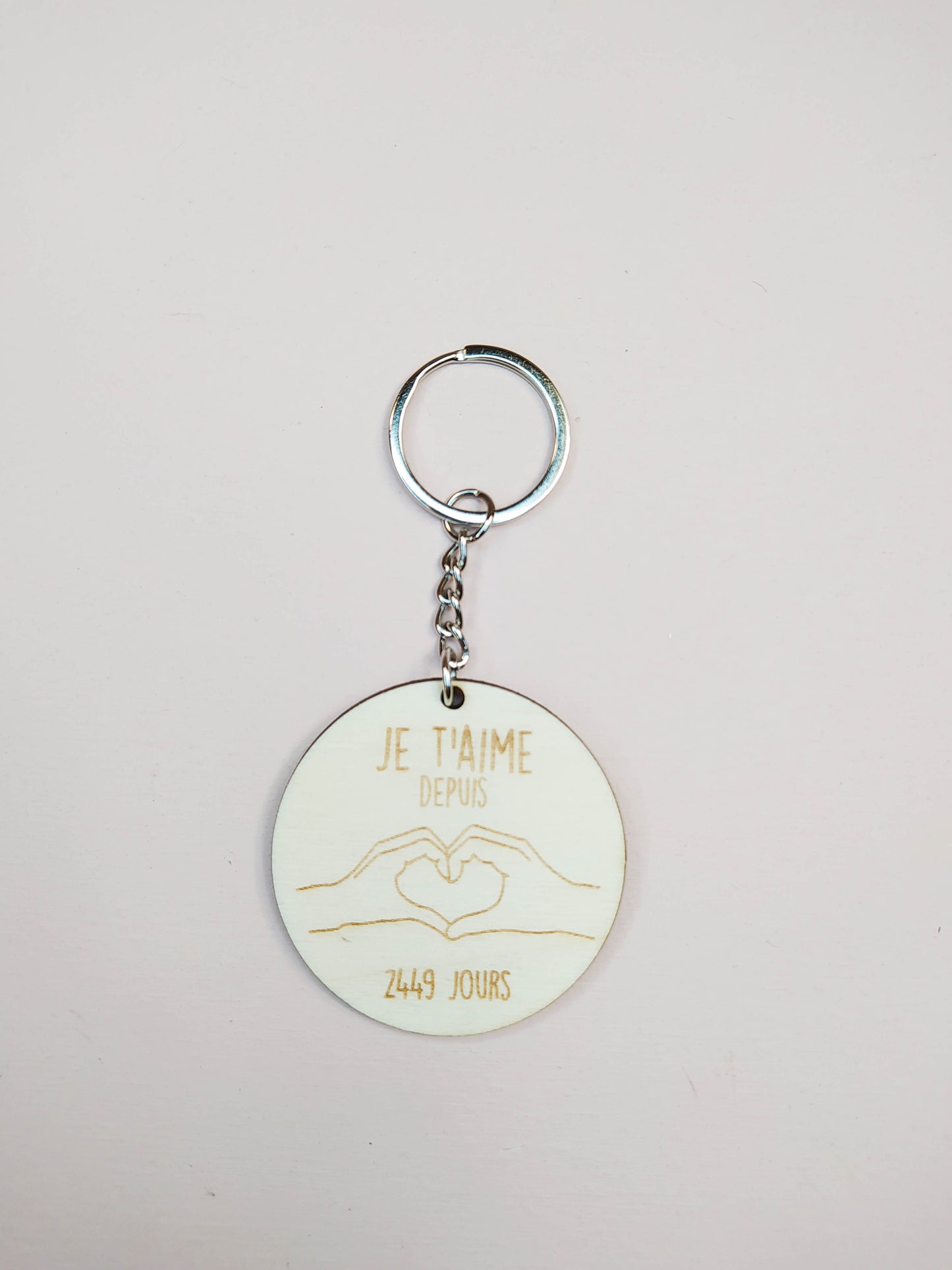 PORTE-CLÉS JE T'AIME - PERSONNALISABLE