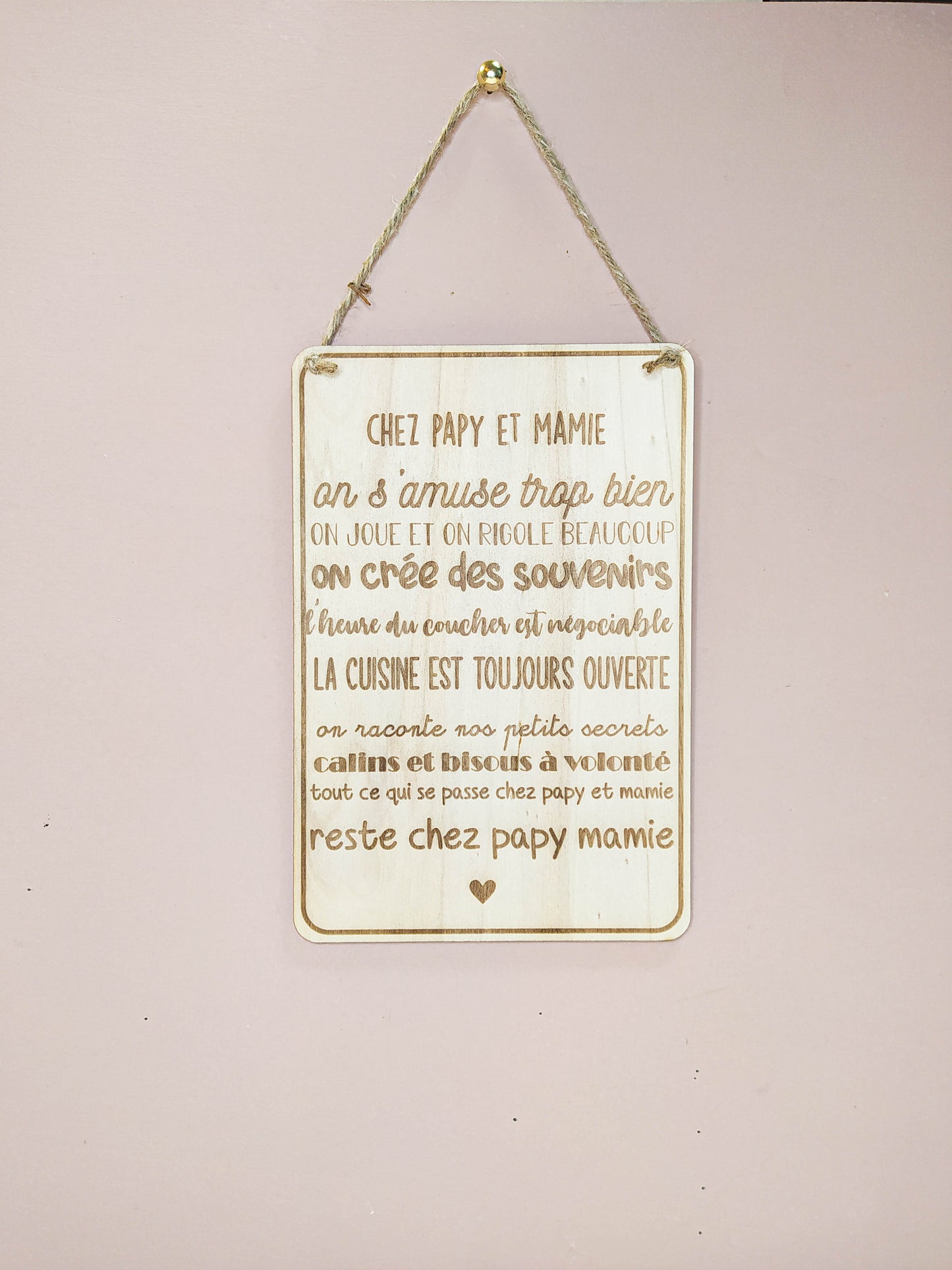 RÈGLES CHEZ PAPY ET MAMIE - PERSONNALISABLE