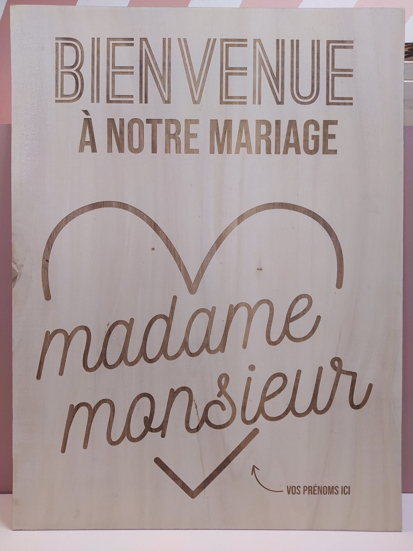 PANNEAU DE BIENVENUE