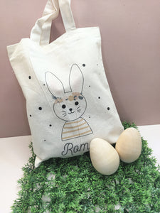 TOT BAG LAPIN DE PÂQUES - PERSONNALISÉE