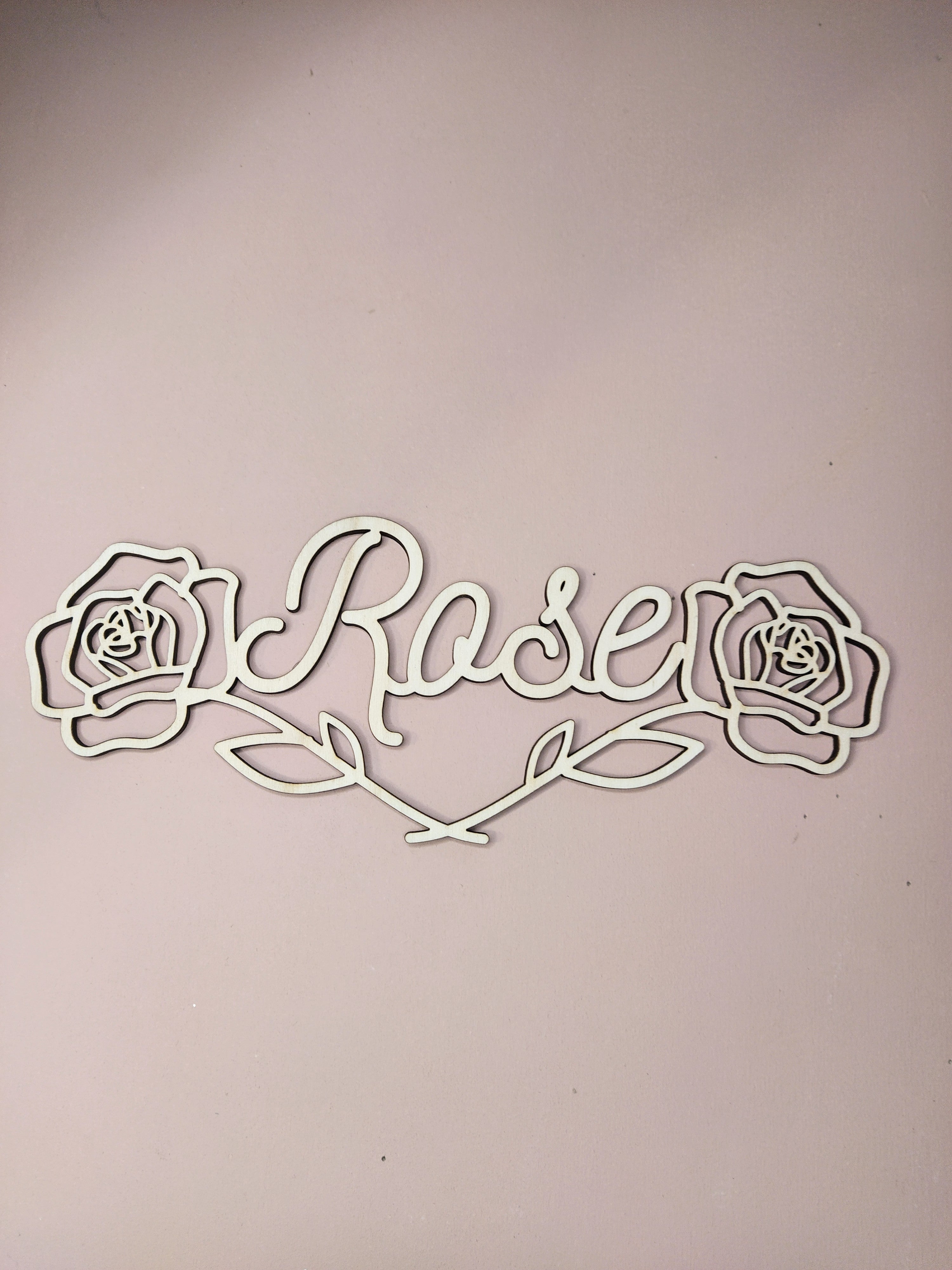 PRÉNOM BRANCHAGE ROSE - PERSONNALISABLE