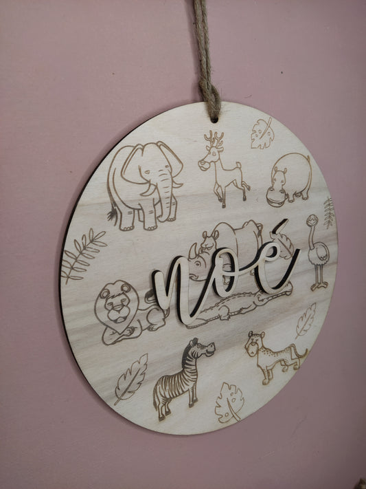 DECORATION MURALE ENFANT - ANIMAUX DE LA SAVANE