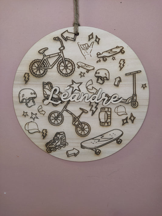 DECORATION MURALE ENFANT - SKATE