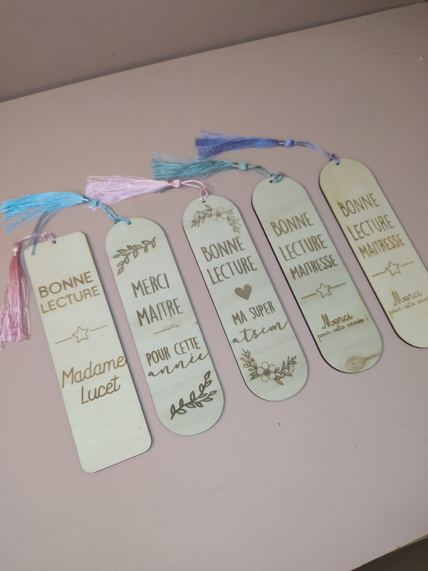 MARQUE PAGES MAITRESSE/MAITRE/ATSEM/NOUNOU