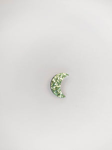 BROCHE - LUNE PAILLETTES