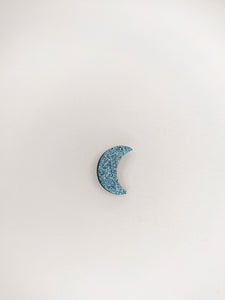 BROCHE - LUNE PAILLETTES