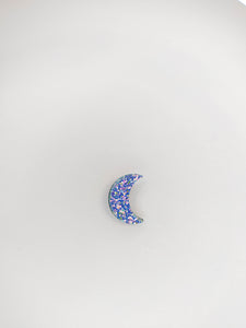 BROCHE - LUNE PAILLETTES