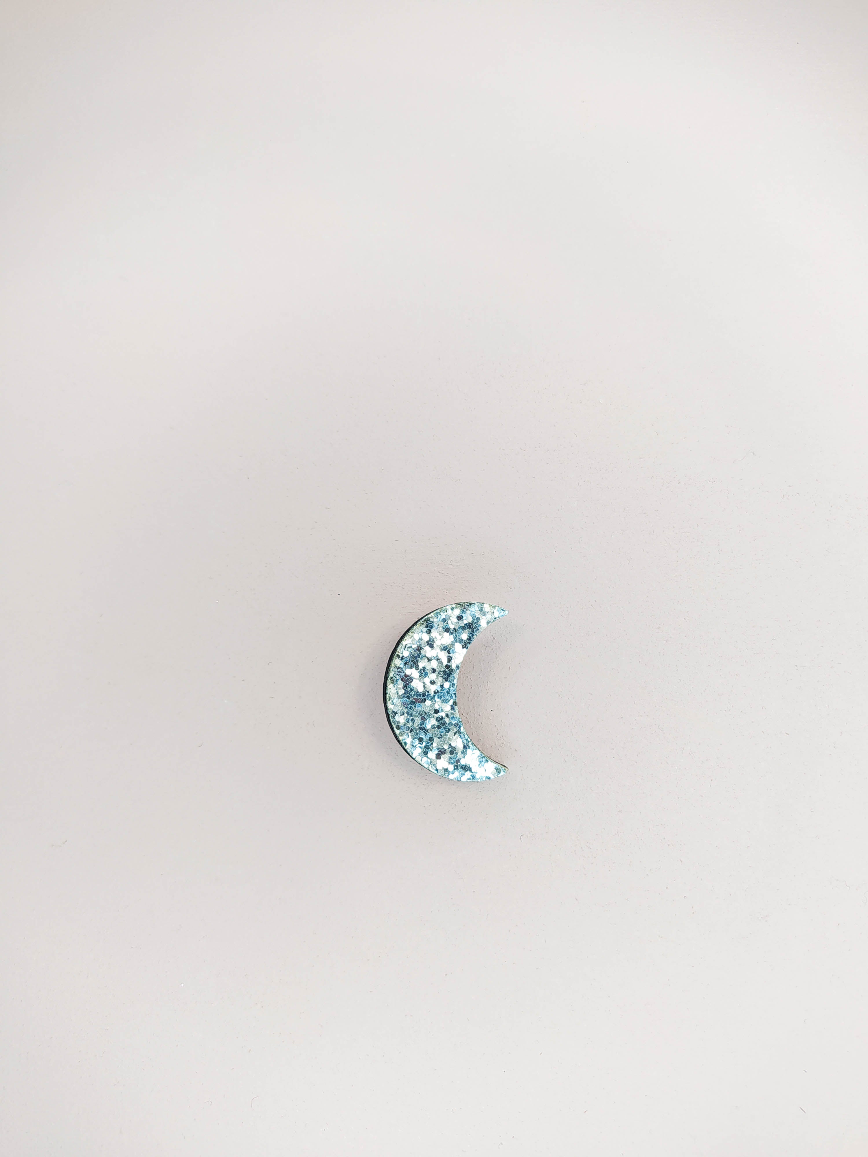 BROCHE - LUNE PAILLETTES