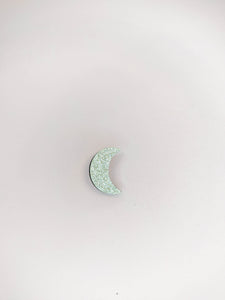 BROCHE - LUNE PAILLETTES