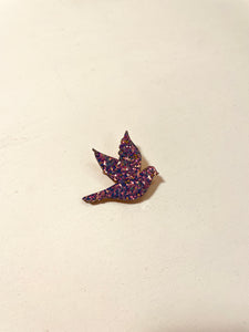 BROCHE - OISEAUX PAILLETTE