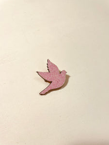 BROCHE - OISEAUX PAILLETTE