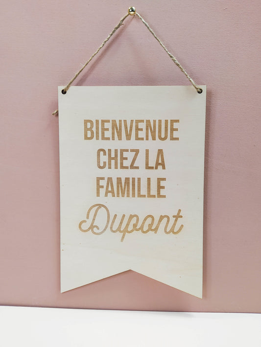 PANCARTE BIENVENUE - PERSONNALISABLE