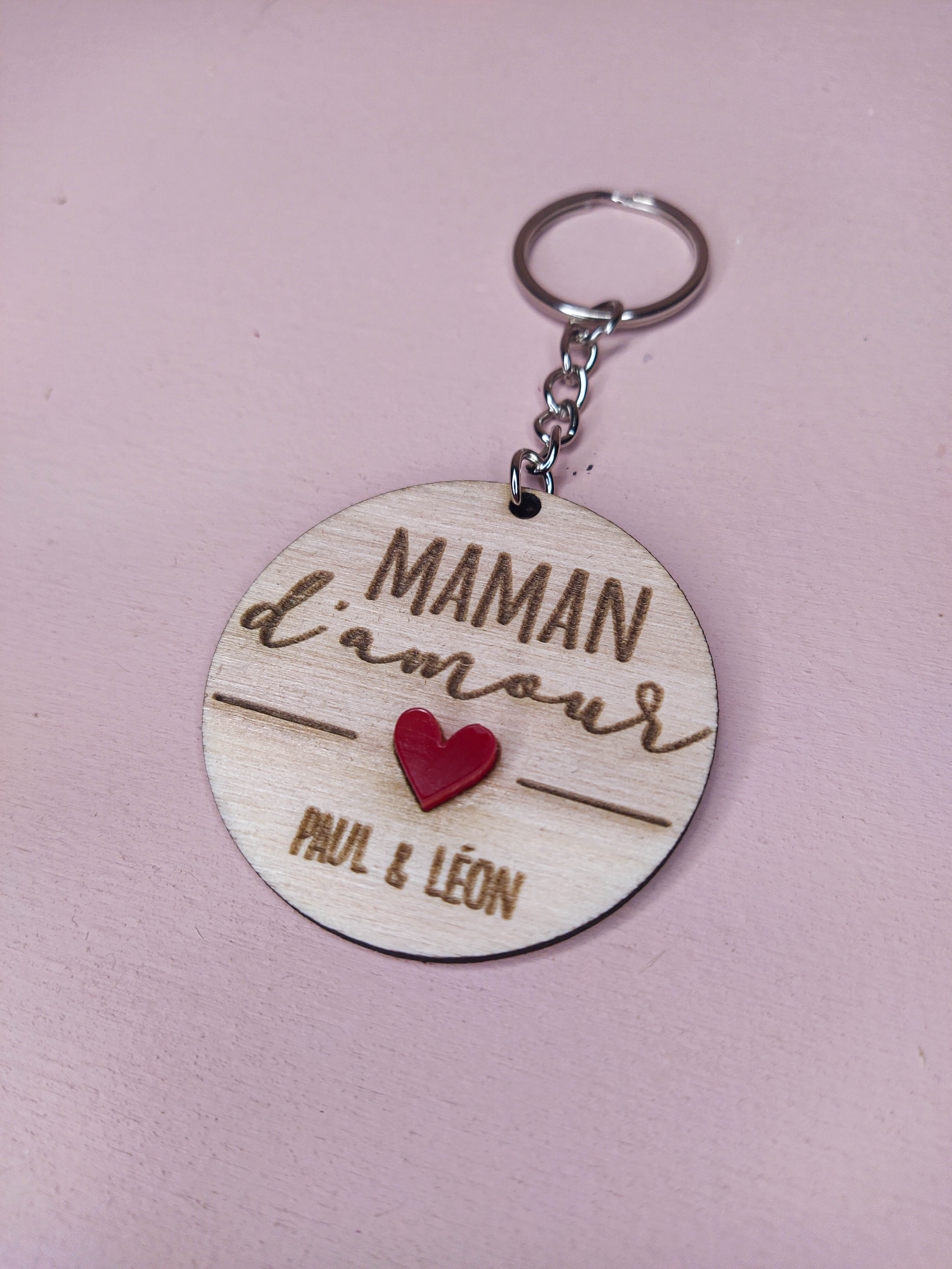 Porte-clés Maman d'amour - L'attrape Coeur – l'attrape Coeur