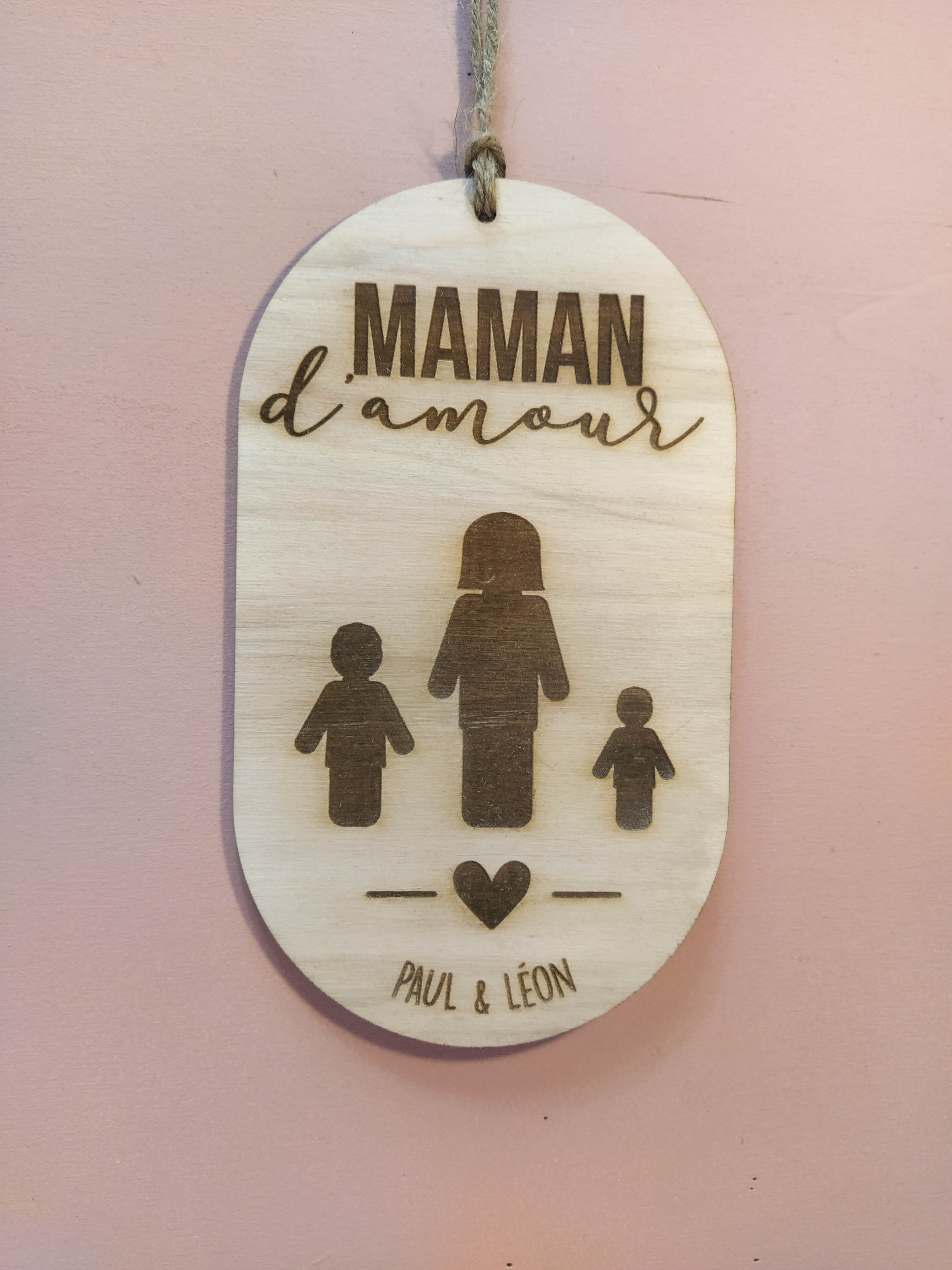 PANCARTE MAMAN SILOUHETTE- PERSONNALISABLE