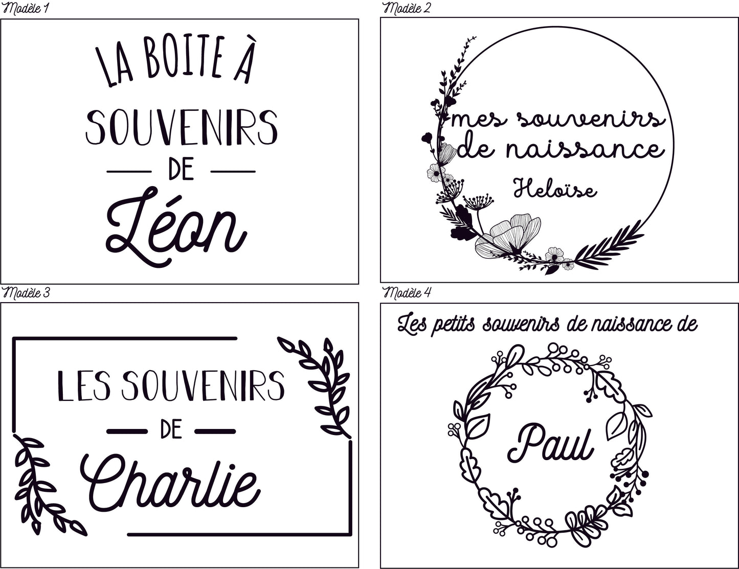 BOX DE NAISSANCE MOTIFS