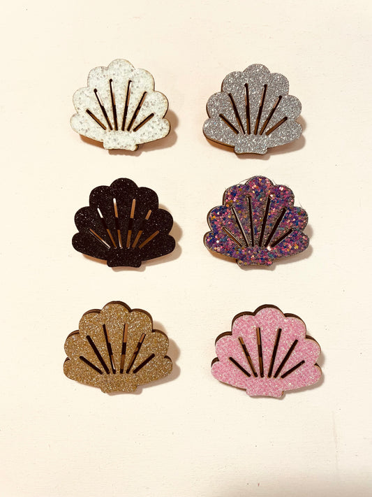 BROCHE - COQUILLAGE PAILLETTE