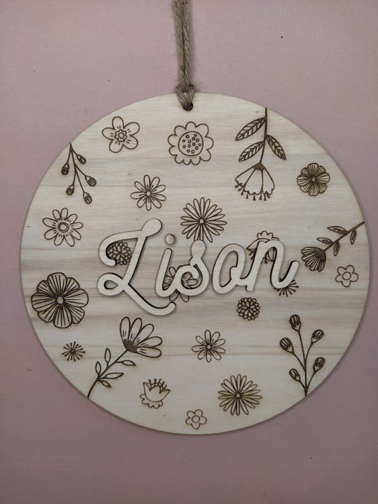 DECORATION MURALE ENFANT - FLEURS