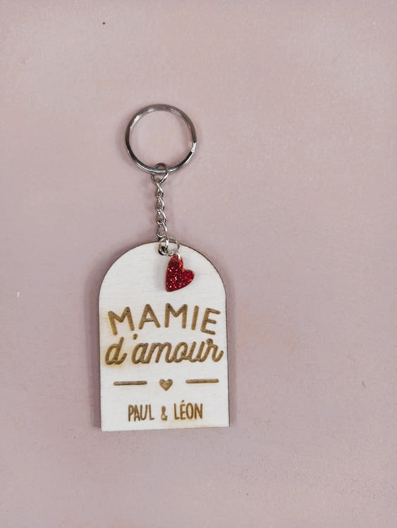 PORTE-CLÉS -  MAMIE D'AMOUR BRELOQUE