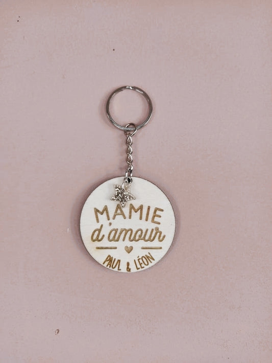 PORTE-CLÉS -  MAMIE D'AMOUR BRELOQUE