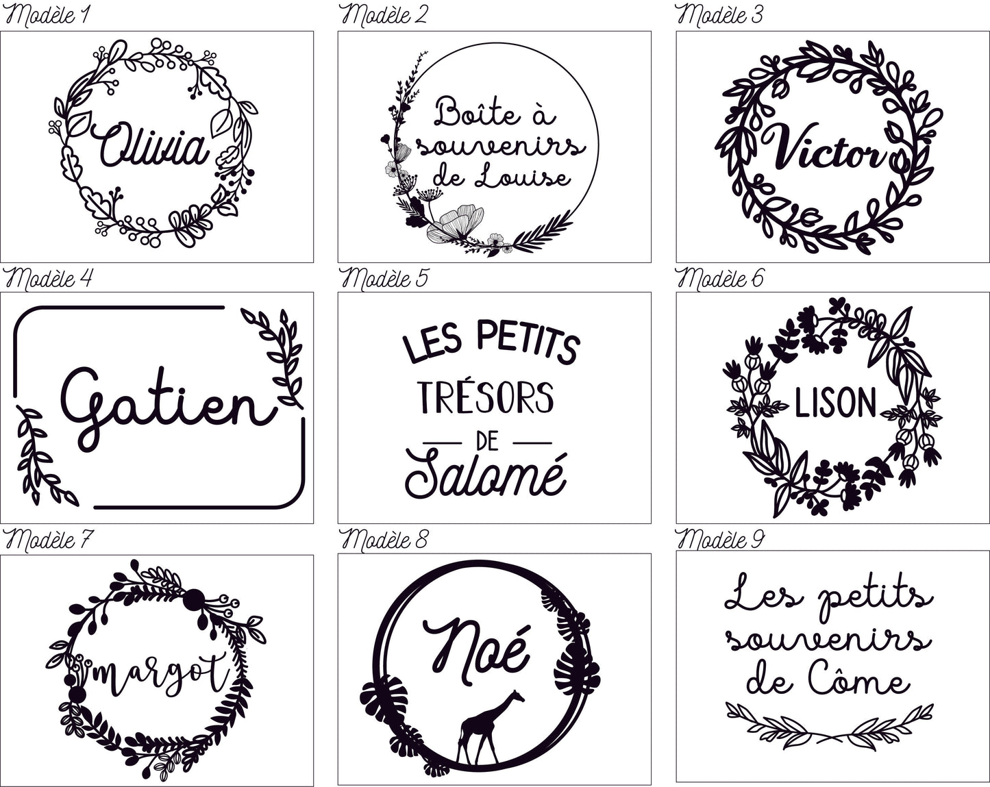 BOÎTE EN BOIS GRAND MODÈLE - PERSONNALISABLE